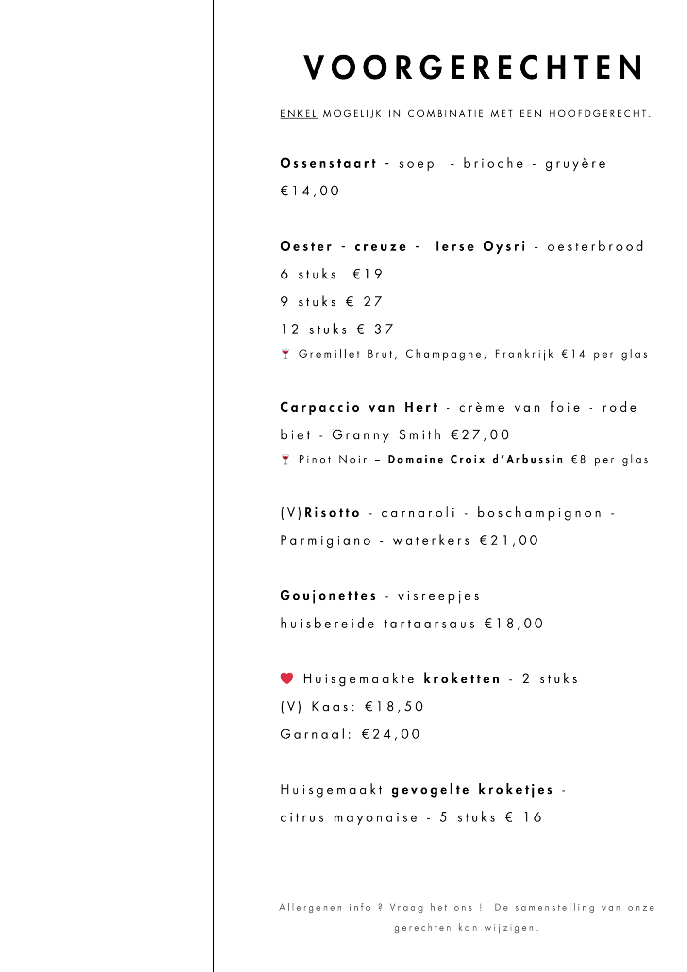 Het Vaderland Kaart | TableFever