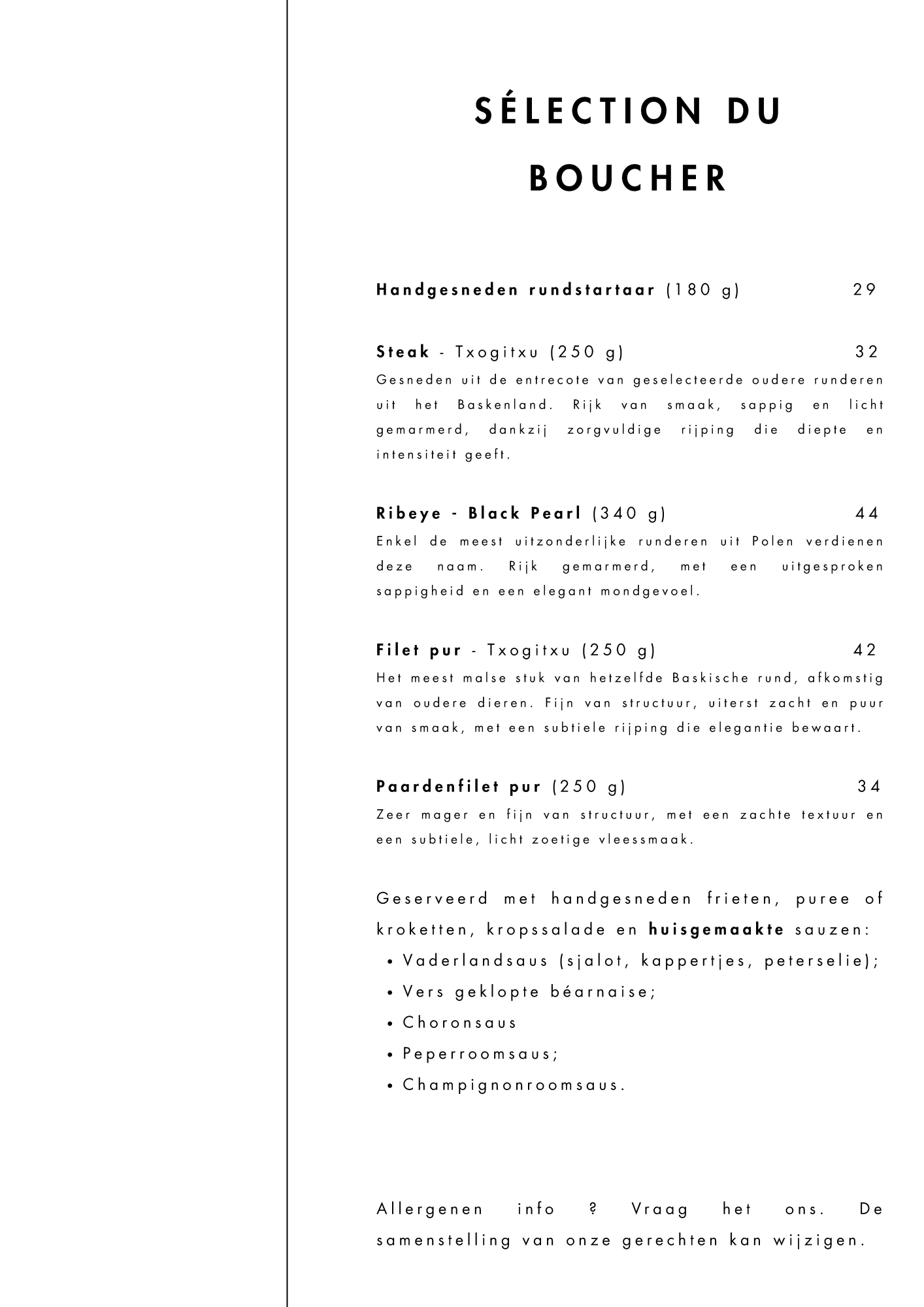 Het Vaderland Kaart | TableFever