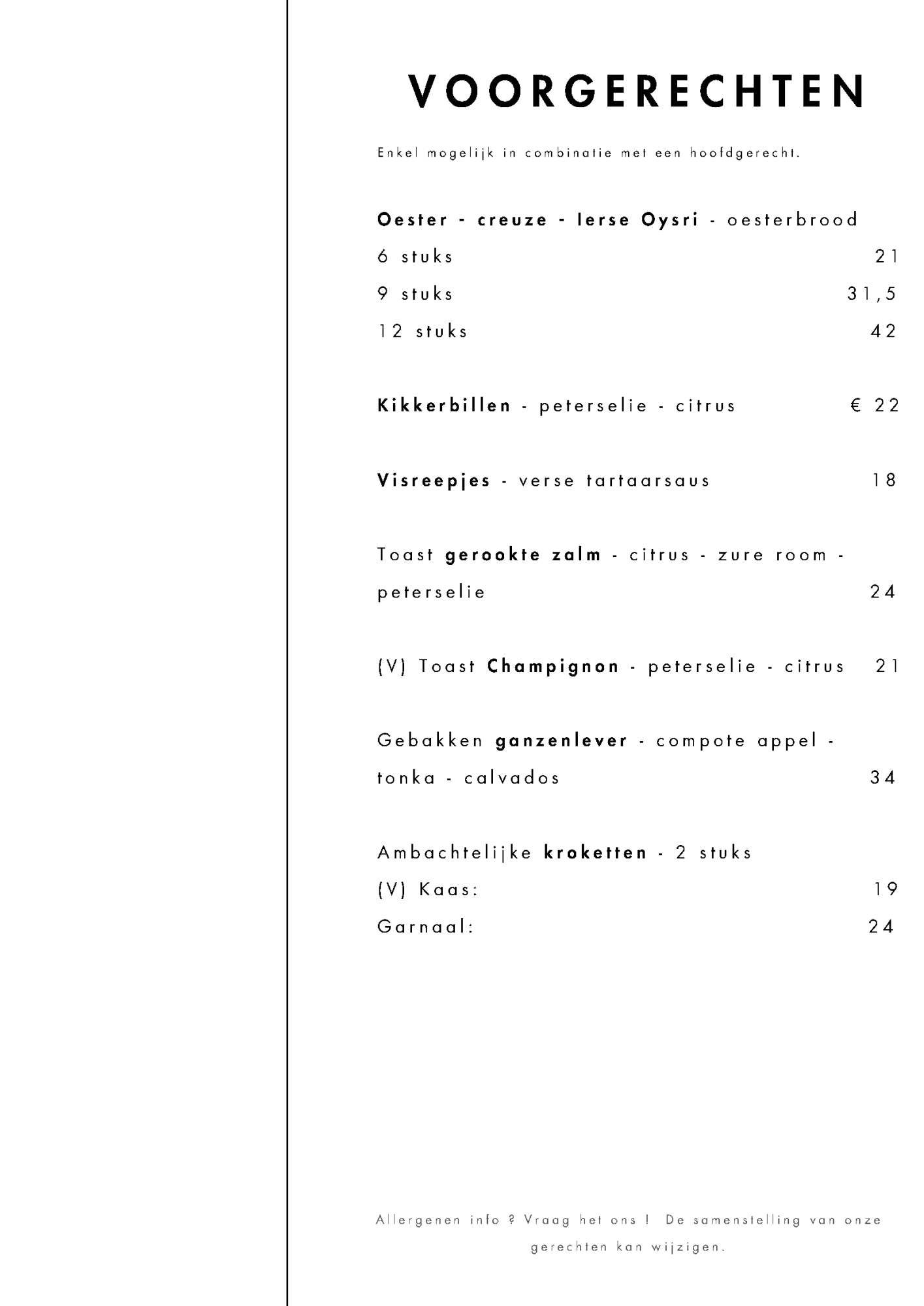 Het Vaderland Kaart | TableFever