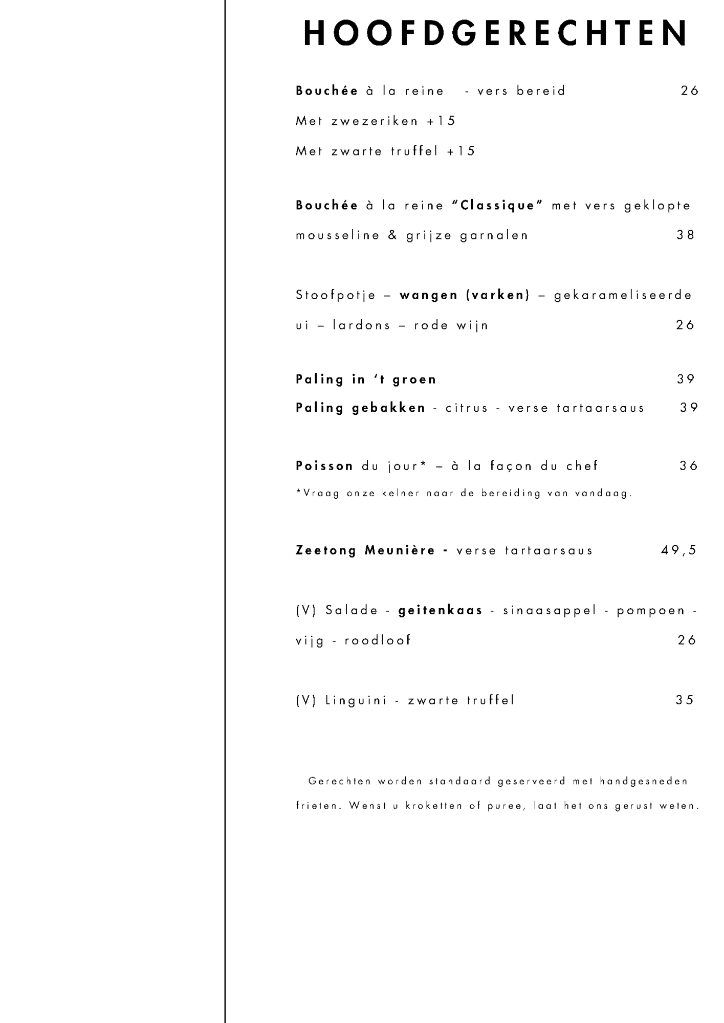 Het Vaderland Kaart | TableFever