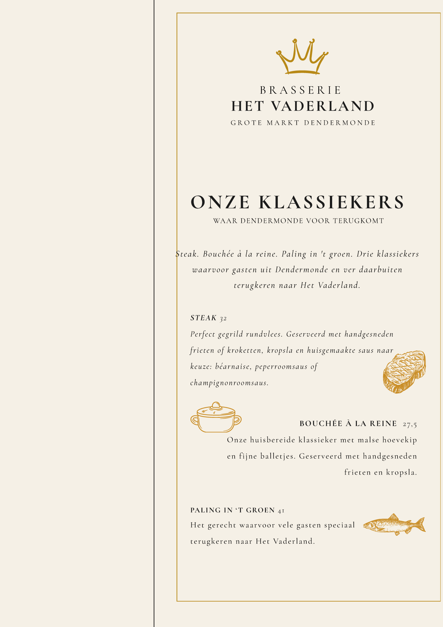 Het Vaderland Kaart | TableFever